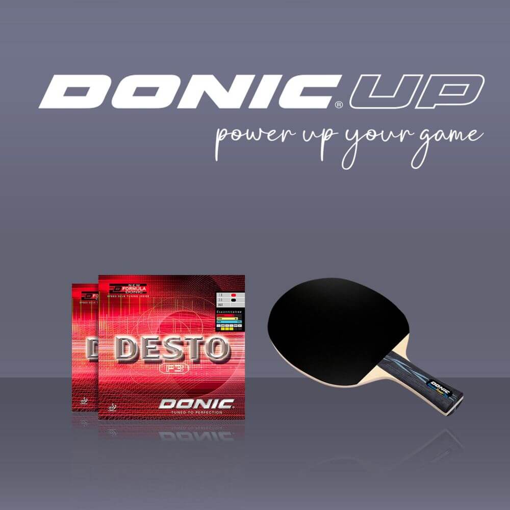 DONIC UP Persson Powerplay with Desto F3