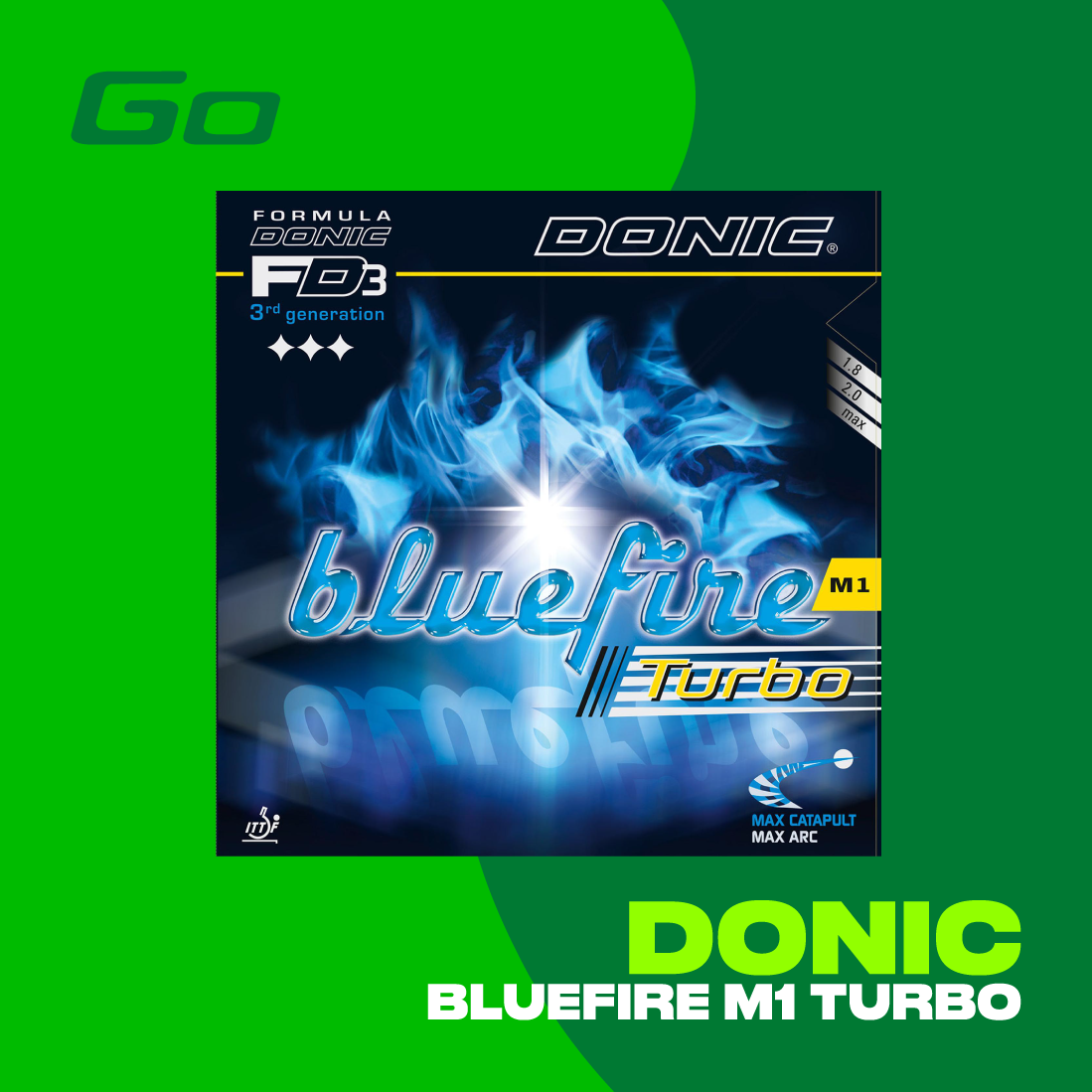 DONIC Belag Bluefire M1 Turbo