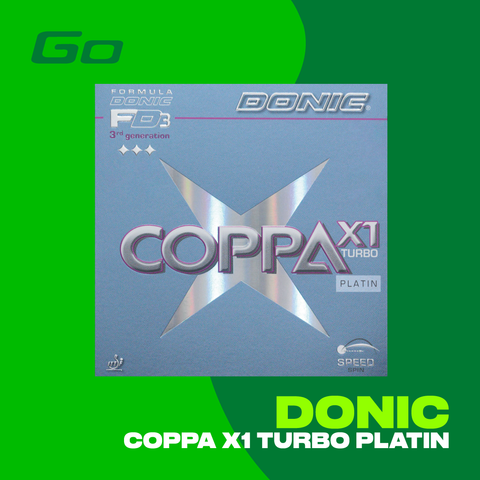 DONIC Belag Coppa X1 Turbo Platin