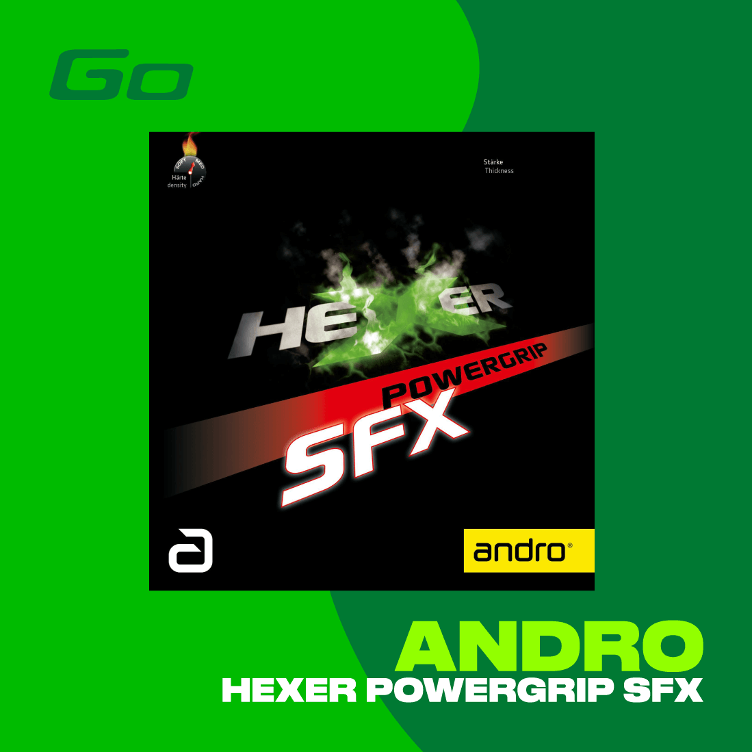 andro Belag Hexer Powergrip SFX