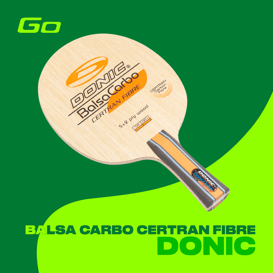 DONIC Holz Balsa Carbo Certran Fibre