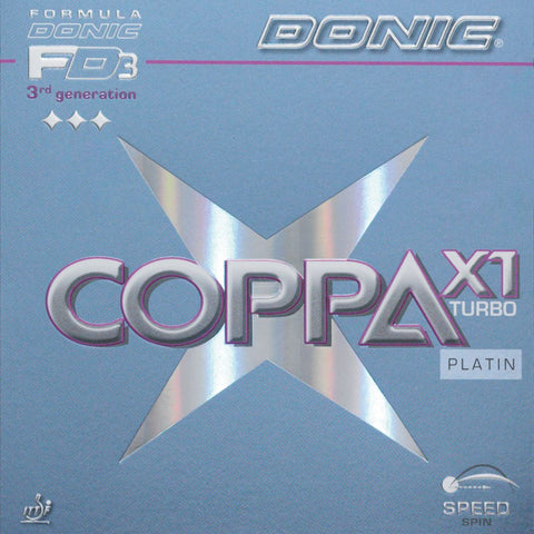 DONIC Belag Coppa X1 Turbo Platin